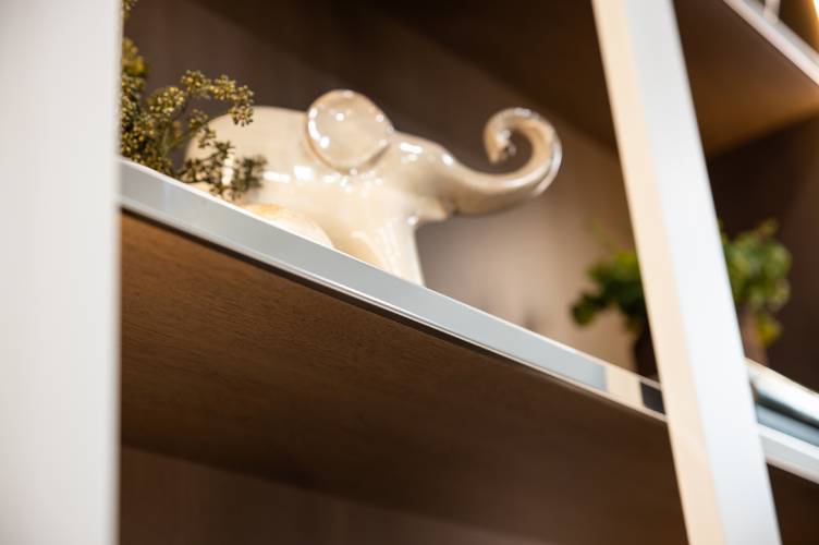 Metal Accent Adjustable Shelves